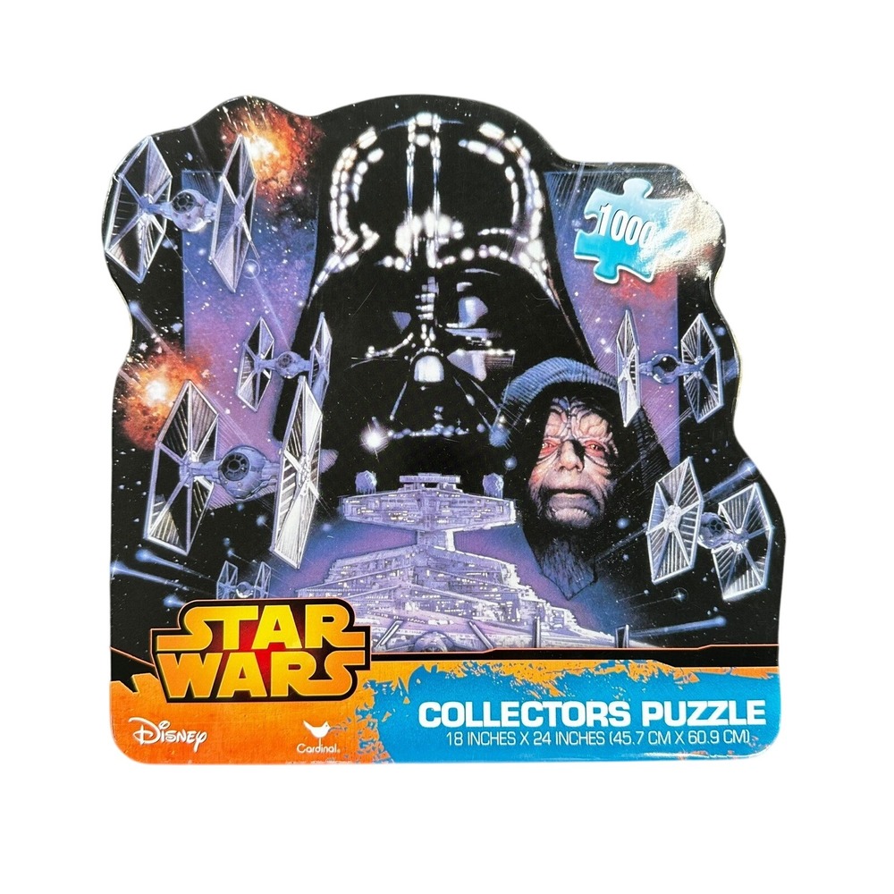 Cardinal Star Wars 1000 Piece Jigsaw Puzzle Darth Vader Tin 18x24 Black 18708